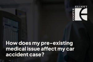 How does my pre-existing medical issue affect my car accident case?