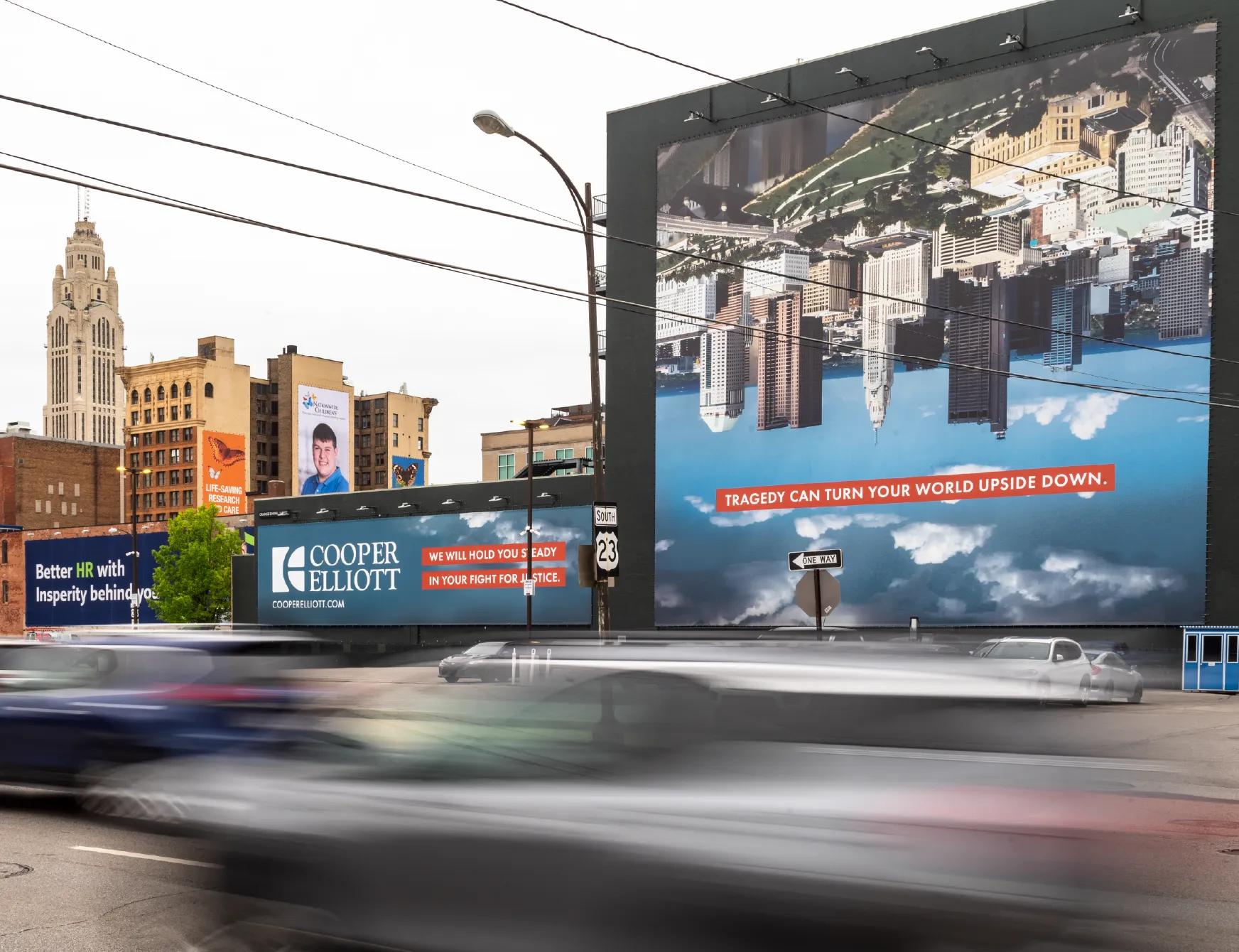 cooper-elliott-law-firm-billboard-sm Cooper Elliott billboard emphasizing tragedy and justice